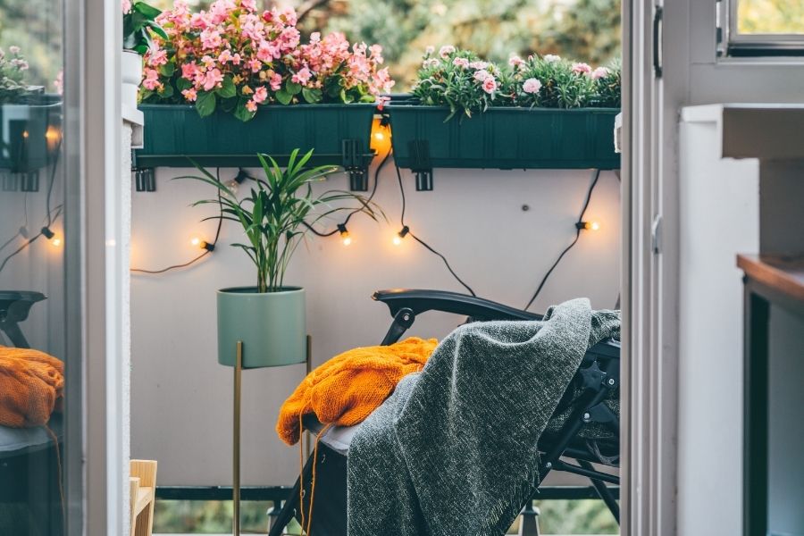 Cosy patio area.