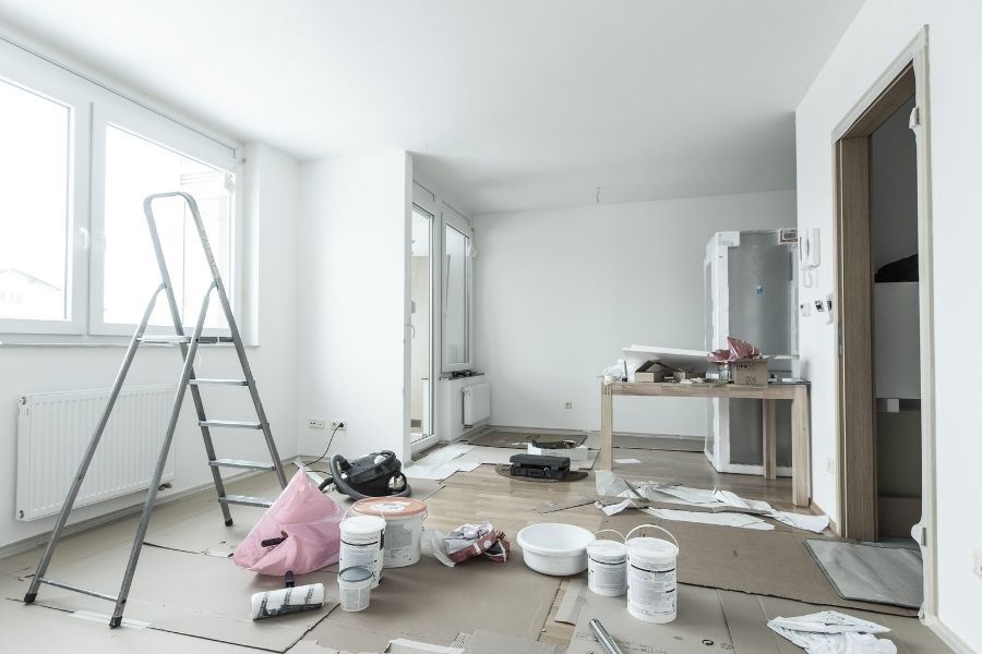 Renovation of an apartment.