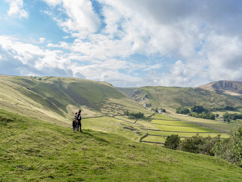 People in the Peak District. People in the Peak District.