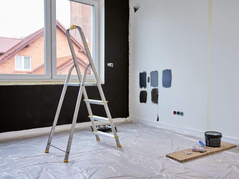 Renovating a property, painting and decorating. Renovating a property, painting and decorating.